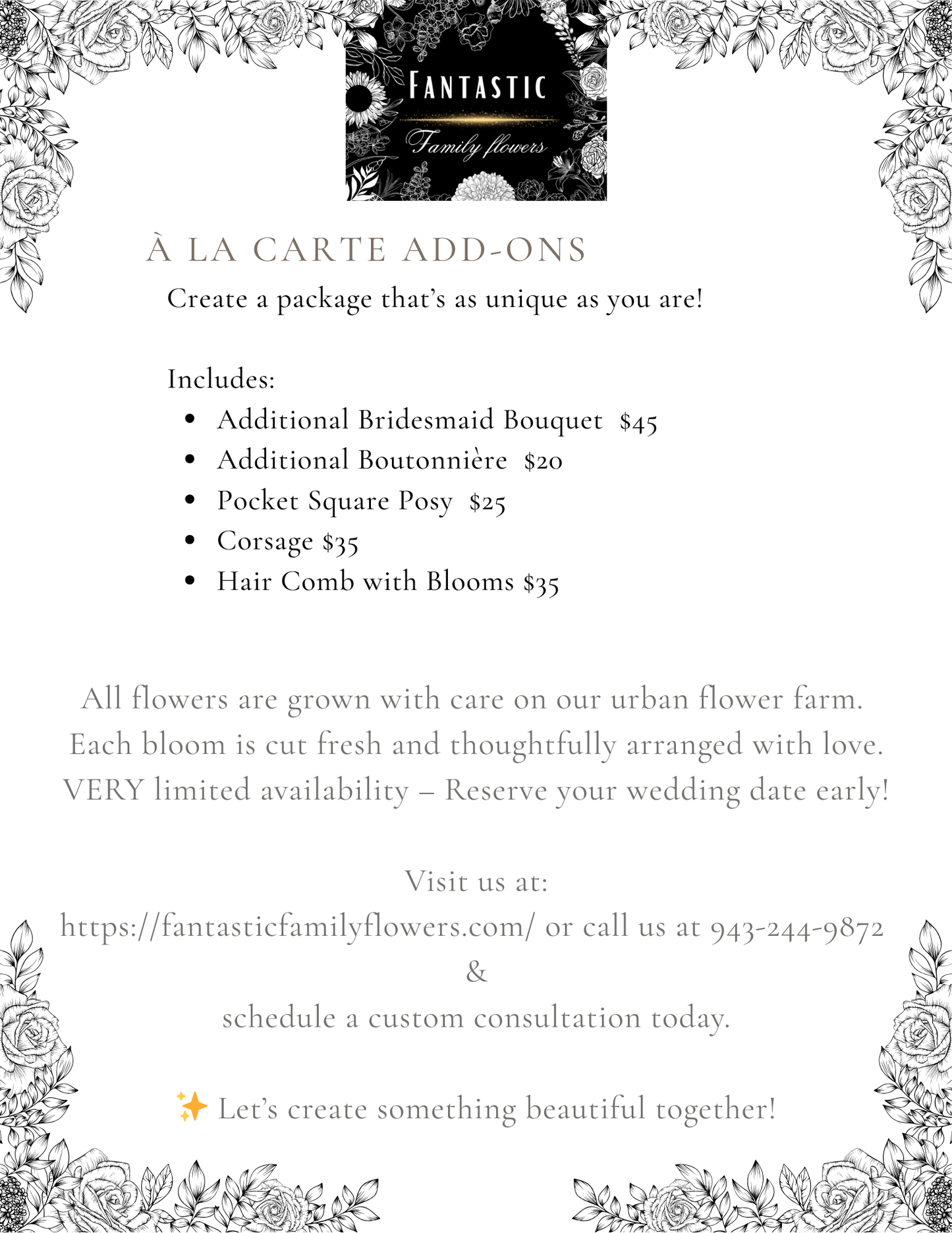 Wedding Package Custom Consultation